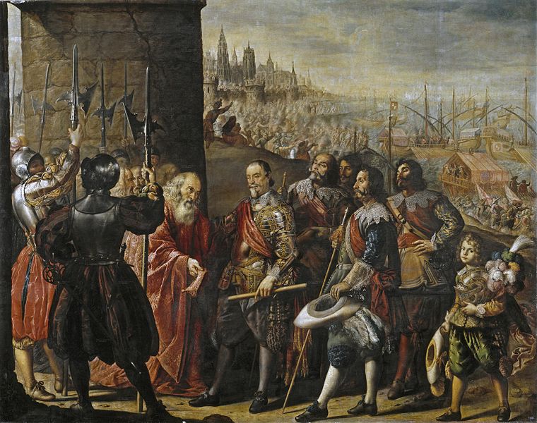 The Relief of Genoa, 1625 CE,  March 24 - April 28 (Antonio de Pereda) (1611-1678) Museo Nacional del Prado, Madrid, P007126
